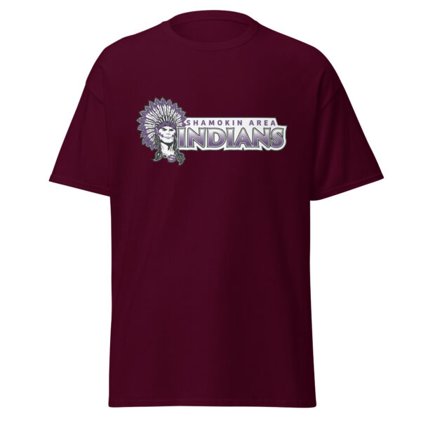 Shamokin Area Indians Logo Wordmark Unisex classic tee - Image 2
