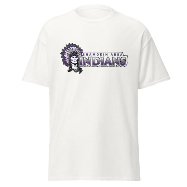 Shamokin Area Indians Logo Wordmark Unisex classic tee - Image 4