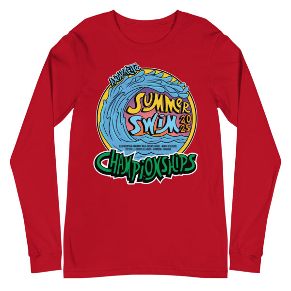Anthracite Summer Swim Championships 2025 Unisex Long Sleeve Tee
