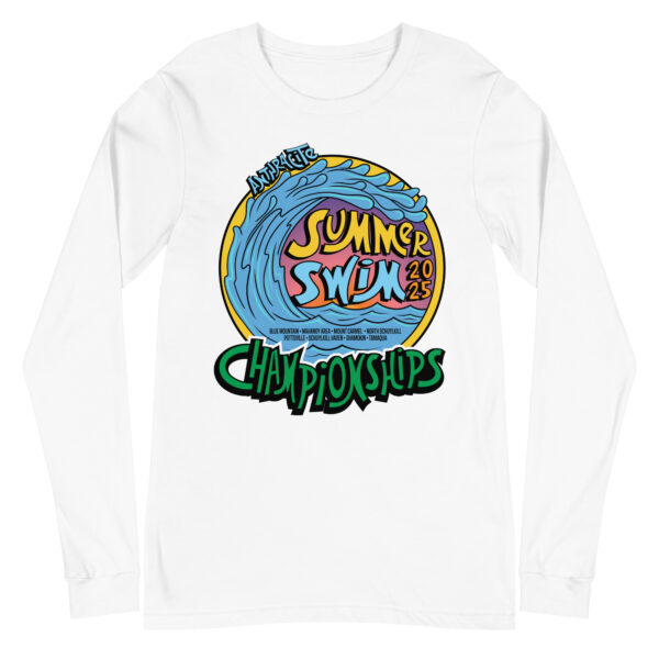 Anthracite Summer Swim Championships 2025 Unisex Long Sleeve Tee - Image 8