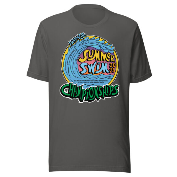 Anthracite Summer Swim Championships 2025 Unisex t-shirt - Image 6