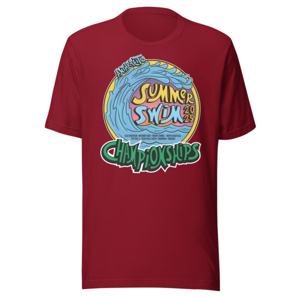 Anthracite Summer Swim Championships 2025 Unisex t-shirt - Image 3