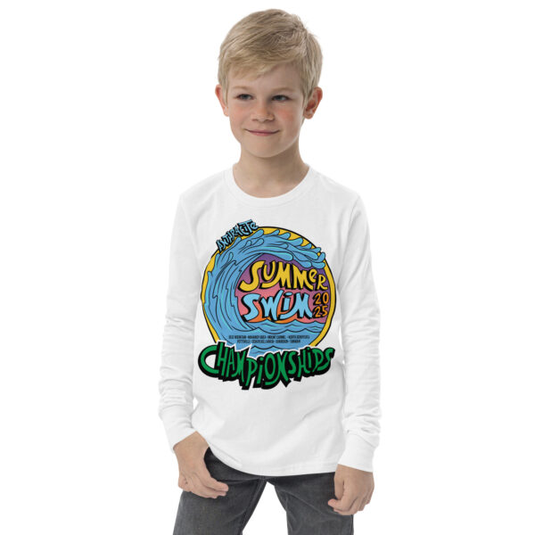 Anthracite Swim Championship 2025 Youth long sleeve tee