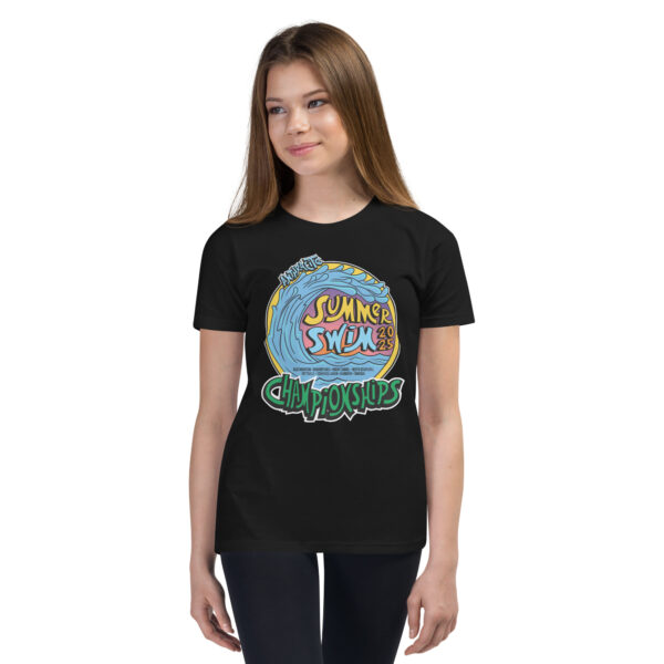 Anthracite Summer Swim Championships 2025 Youth Short Sleeve T-Shirt - Image 2
