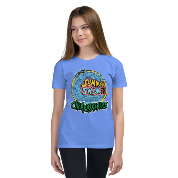 Anthracite Summer Swim Championships 2025 Youth Short Sleeve T-Shirt - Image 5
