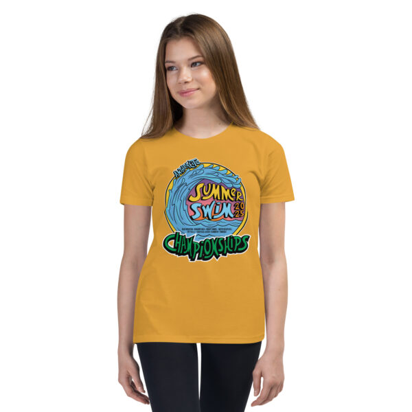 Anthracite Summer Swim Championships 2025 Youth Short Sleeve T-Shirt - Image 7