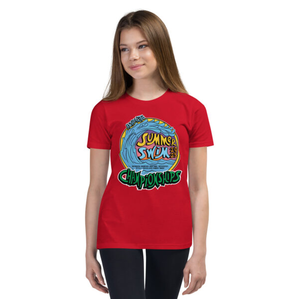 Anthracite Summer Swim Championships 2025 Youth Short Sleeve T-Shirt - Image 4