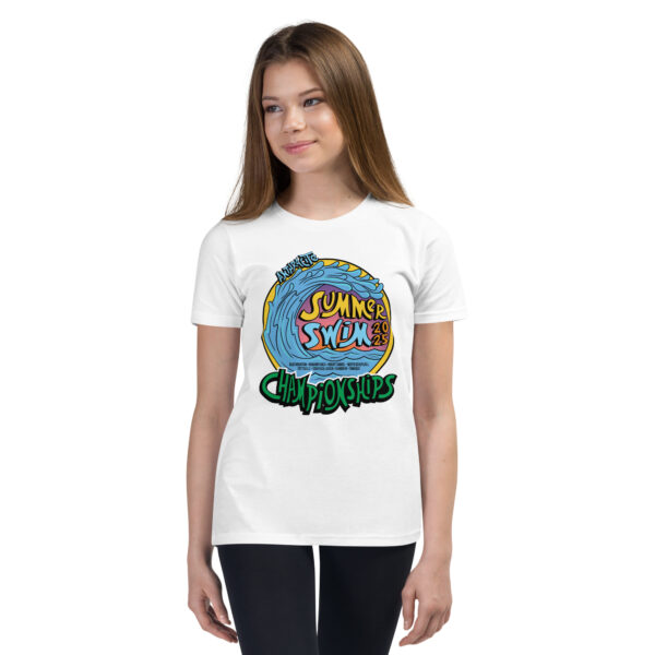 Anthracite Summer Swim Championships 2025 Youth Short Sleeve T-Shirt - Image 8