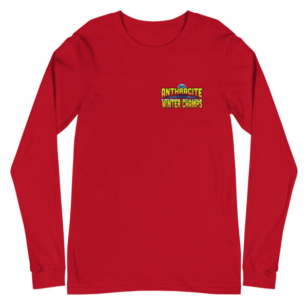Anthracite Winter Swim Champs 2026 2-Sided Unisex Long Sleeve Tee