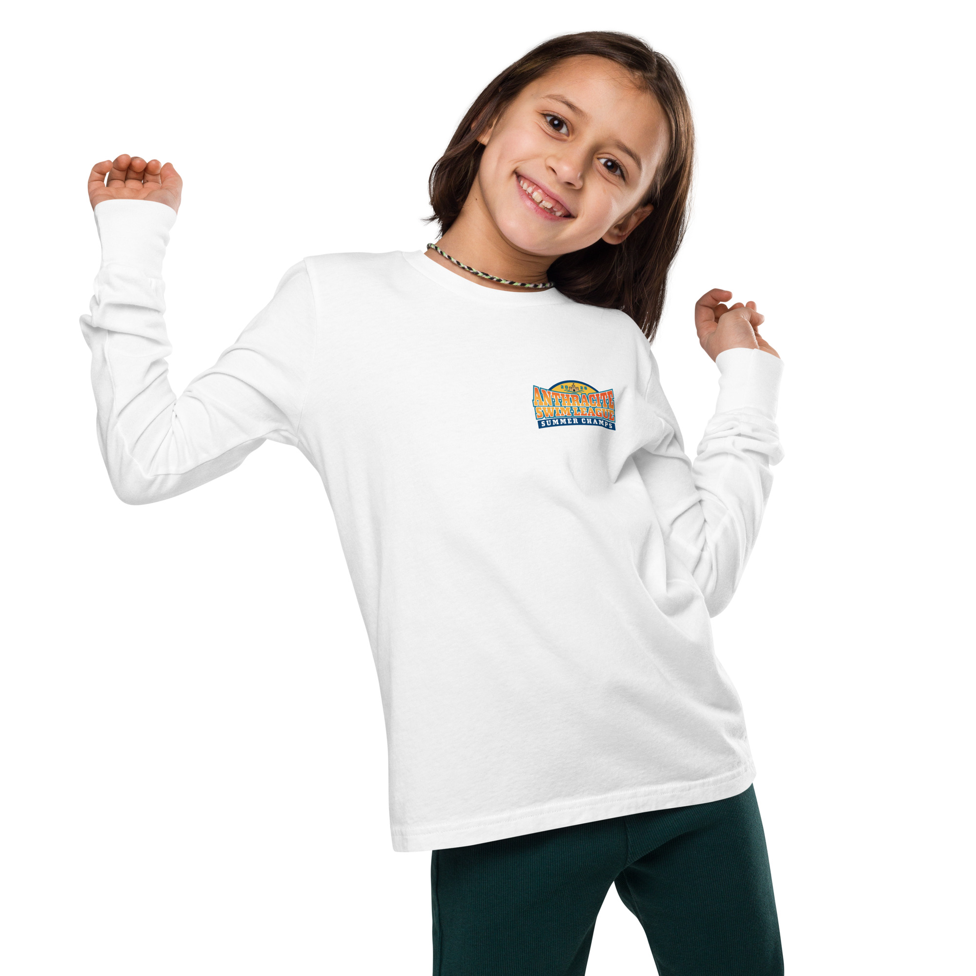 2026 Anthracite Swim Summer Champs Youth long sleeve tee